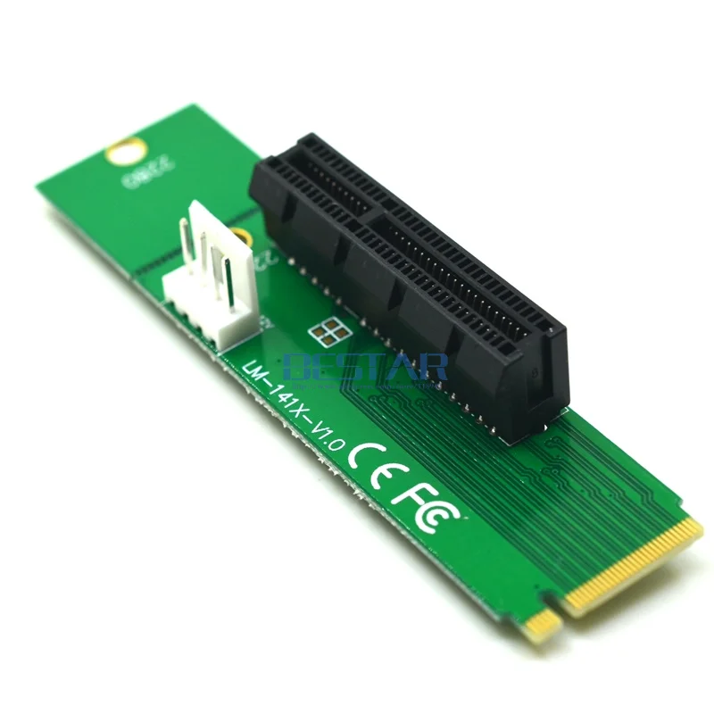 PCI E штекер-гнездо высокоскоростной адаптер pci-E 1X 4x для NGFF M.2 M Key keyM PCIe pci express PCI-express |