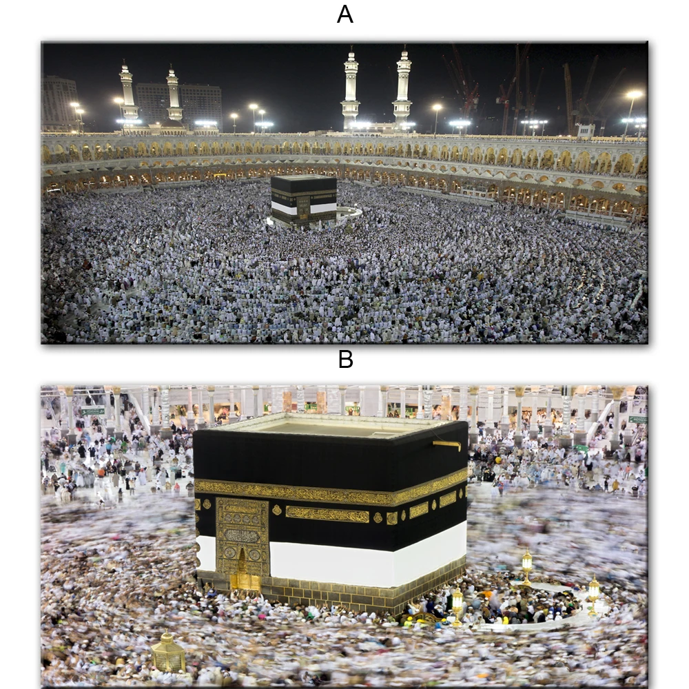 Великая мечеть Мекки настенные плакаты для домашнего декора мусульманская