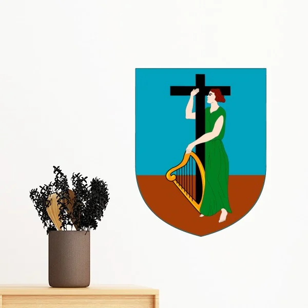 

Montserrat Latin America National Emblem Removable Wall Sticker Art Decals Mural DIY Wallpaper for Room Decal