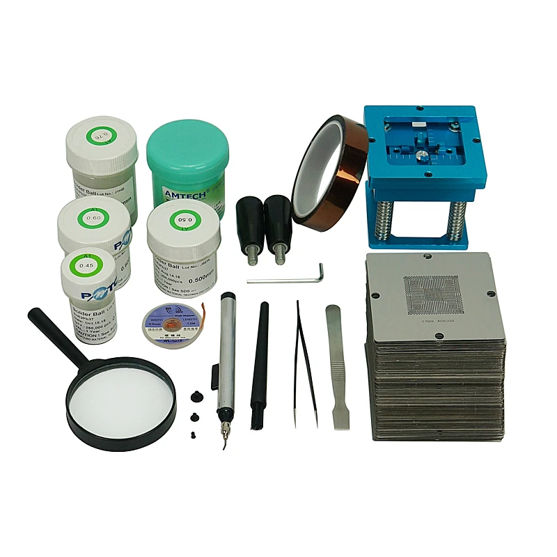 

184pcs 90mm BGA Stencil Universal BGA Reballing Station BGA reballing kit