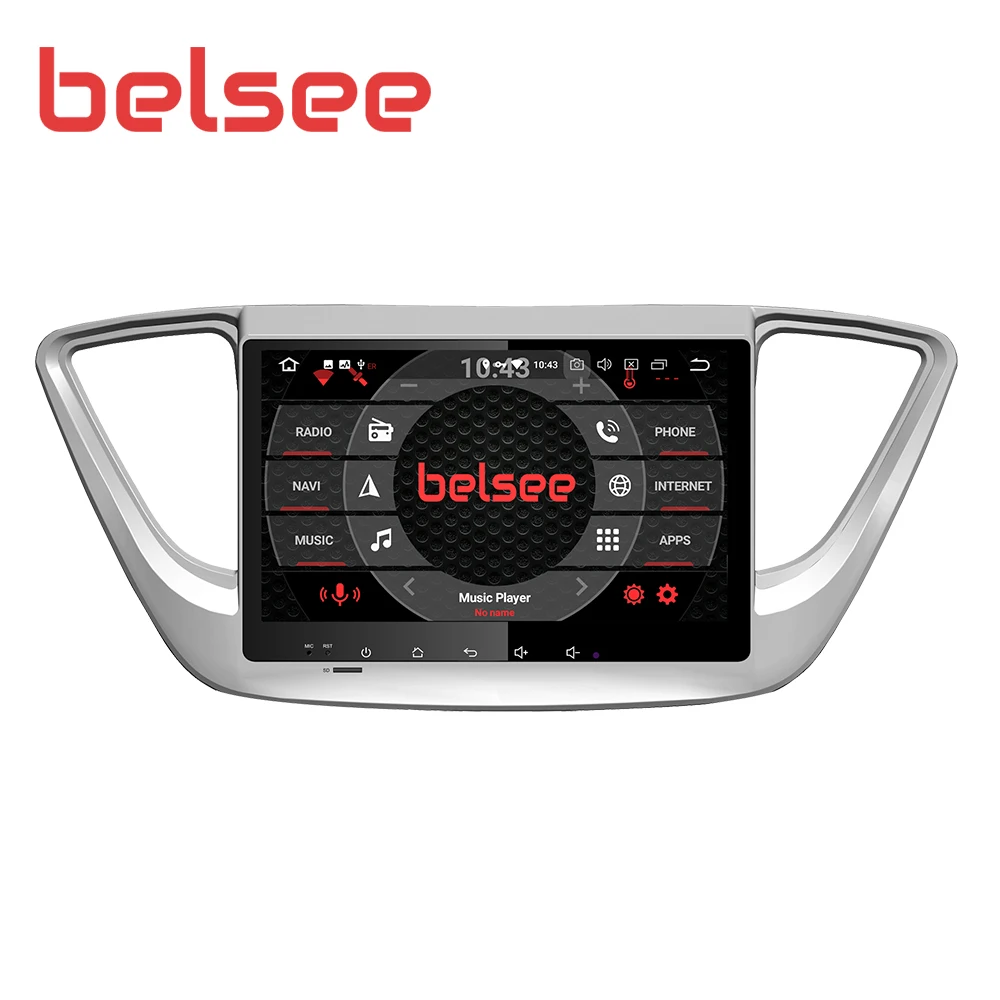Belsee Android 9 0 для Hyundai Solaris Verna Accent 2017 2018 автомобильный gps навигация радио стерео аудио