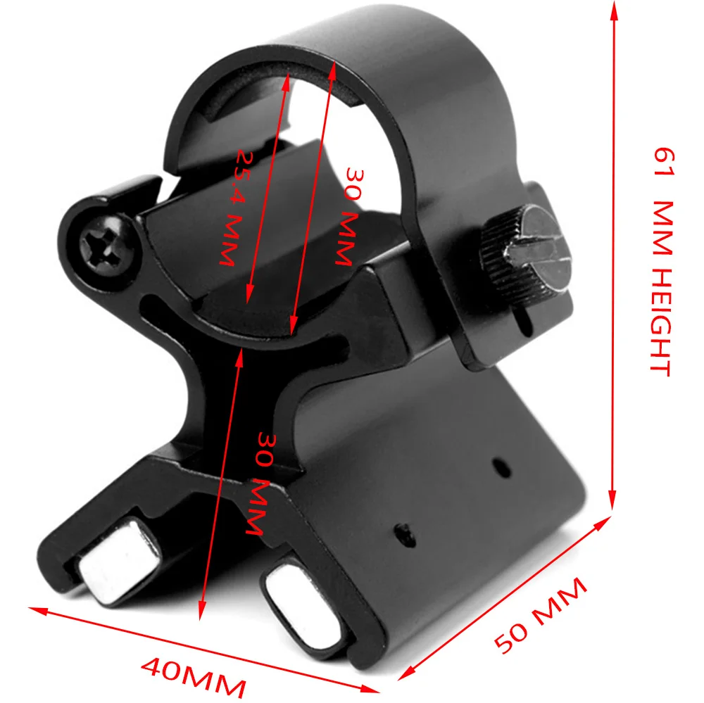 Length 2.4 inch Магнитный держатель TorchHolder, велосипедный пистолет, монтажный магнит, фонарики, крепкий X светодиодный прицел, лазерный охотничий фонарь Acces - Цвет: Length 2.4 inch