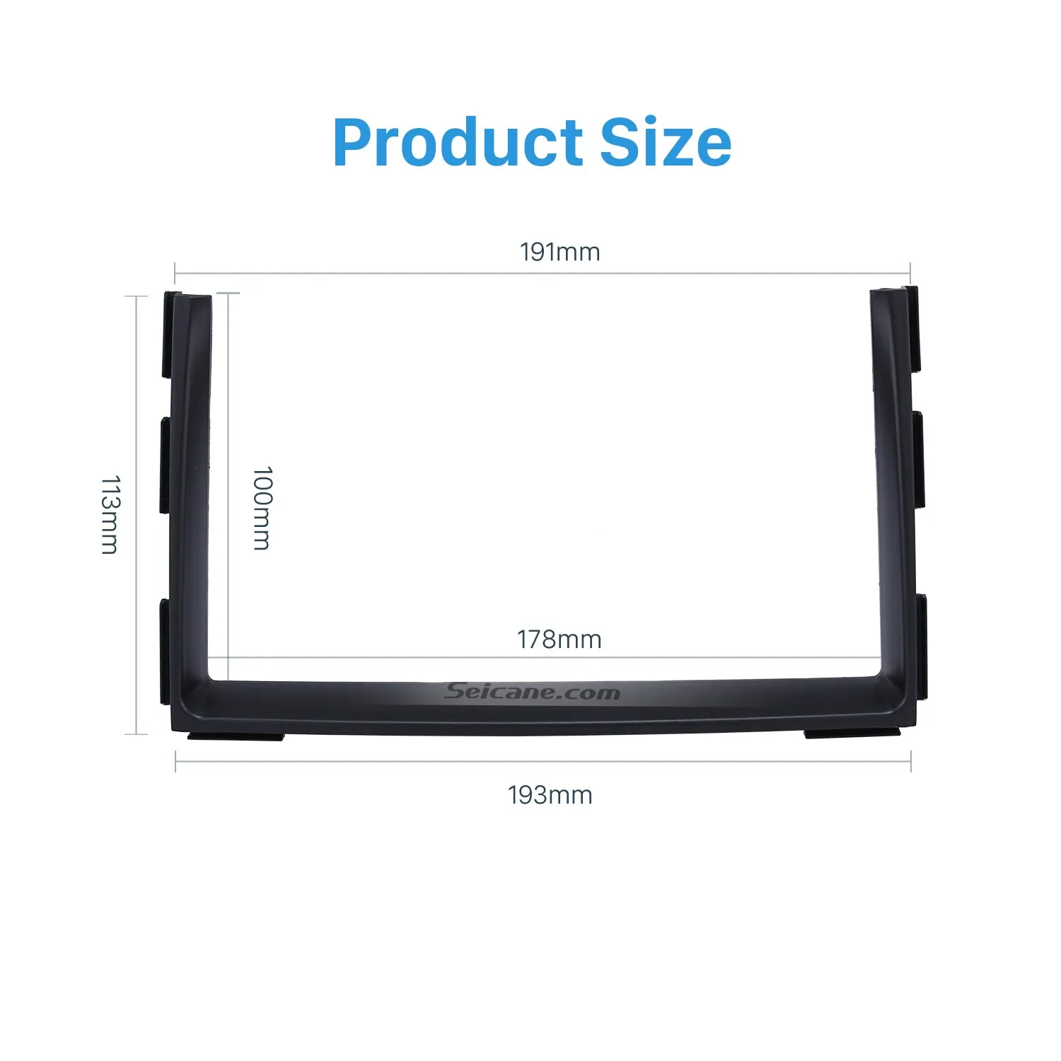 Seicane 2DIN черная Автомобильная рама Fascia Для KIA CEED 2010 2011 2012 CD проигрыватель панель Indash