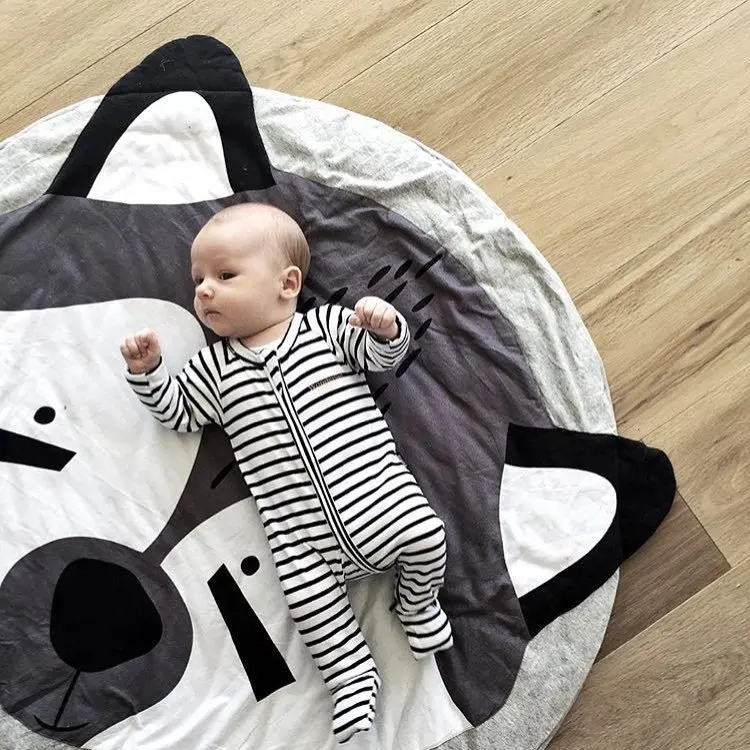 95CM Baby Play Mat Cotton Rugs Christmas Deer Blankets Carpet Props Soft Cartoon Crawling Game Toy Climb Room Cushion | Игрушки и хобби