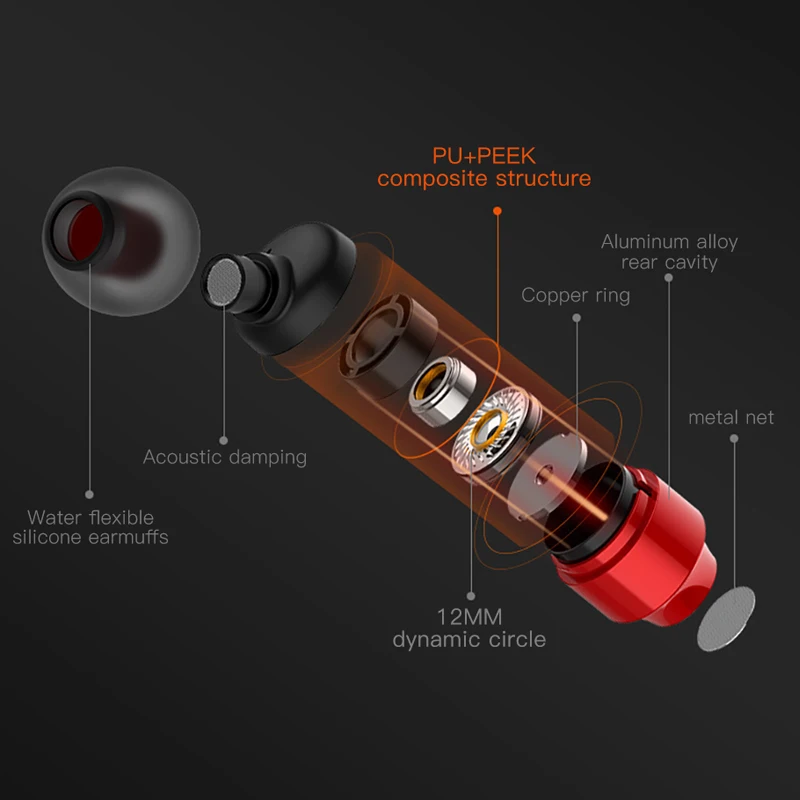 ! Наушники ACCEZZ In Ear магнитная гарнитура с микрофоном для Xiaomi Huawei Samsung компьютера