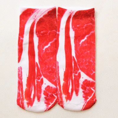 Кавайные носки с 3D-принтом низкие кавайные 4 цветов забавные Женские носочки