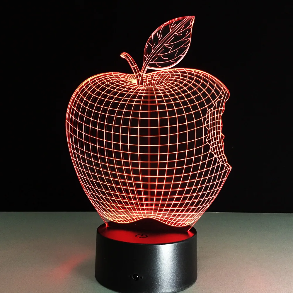 Для Apple iPhone 7 Цвет 3D настольная лампа LED акриловые видение стерео ночной