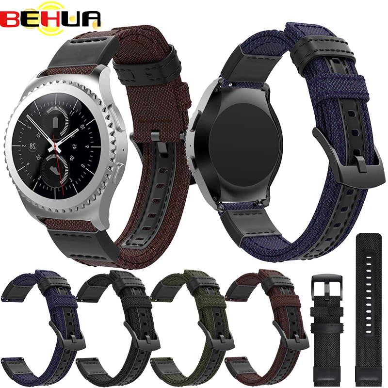 Ремешок для Samsung Gear sport S2 Classic Frontier huami amazfit bip 20 мм galaxy watch 42 46 ремешок с