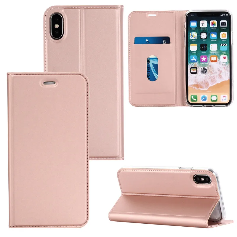 Чехол ZEALLION для iPhone 5, 6, 6s Plus, 7, 8, 11 Pro Plus, X, XR, XS Max, Магнитный кожаный флип-держатель для карт, чехол для телефона