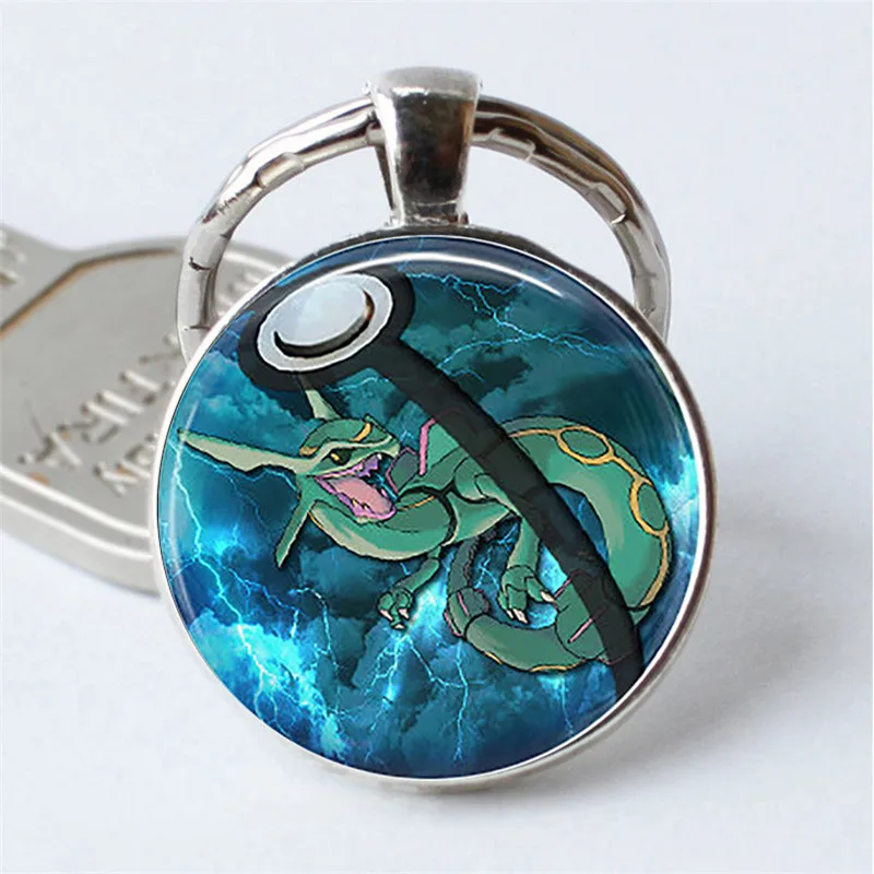 2018 Горячие стеклянные купольные украшения Eevee Pokeball круглый брелок Покемон Пикачу
