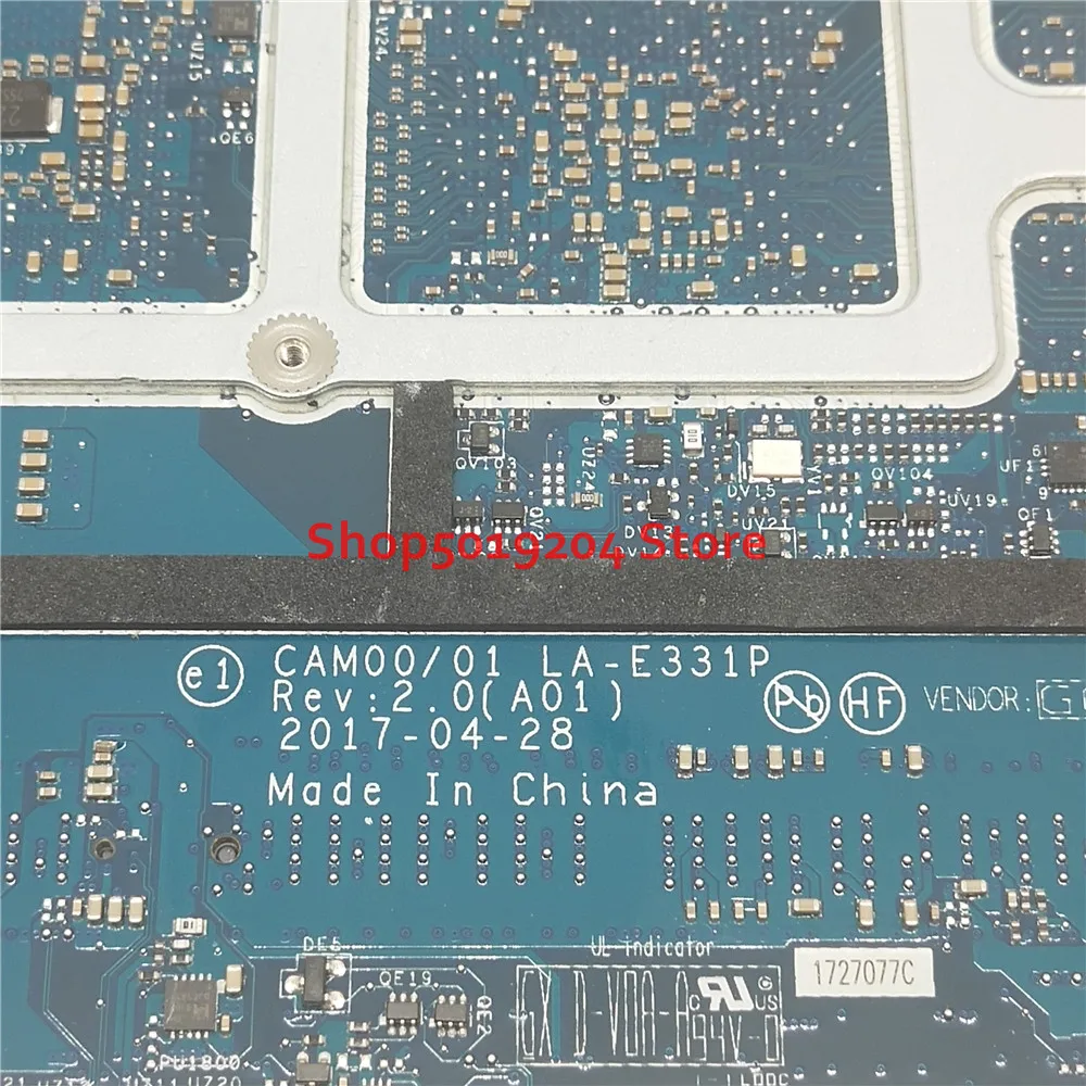 Материнская плата для ноутбука DELL XPS 9560 i5 7300HQ SR32S GTX 1050 CAM00/01 LA E331P материнская