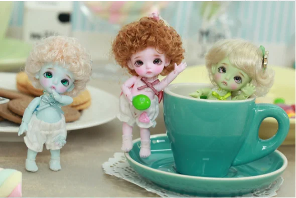 Белая кукла BJD 1/12. Белль