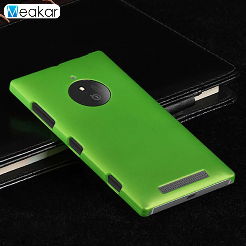 green Матовая Пластик Coque 5.0For Nokia Lumia 830 чехол с подставкой и отделениями для карт для Nokia Lumia 830 RM-984 RM 984 телефона чехол-лента на заднюю панель - Цвет: green