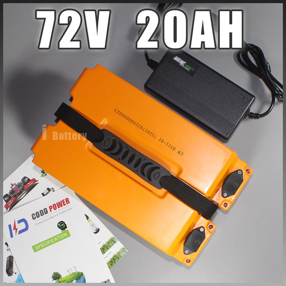 Аккумулятор для электрического велосипеда 72 в 20 А · ч литий ионная батарея