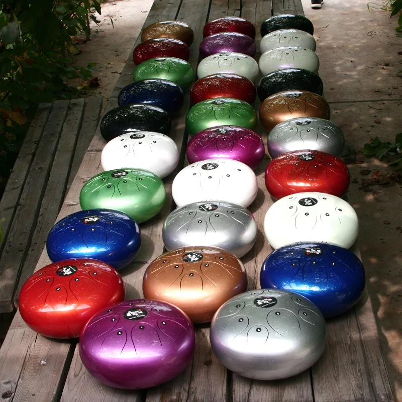 SevenAngel 14 дюймовый стальной барабан handpan профессиональный 15 шт. языков звука с