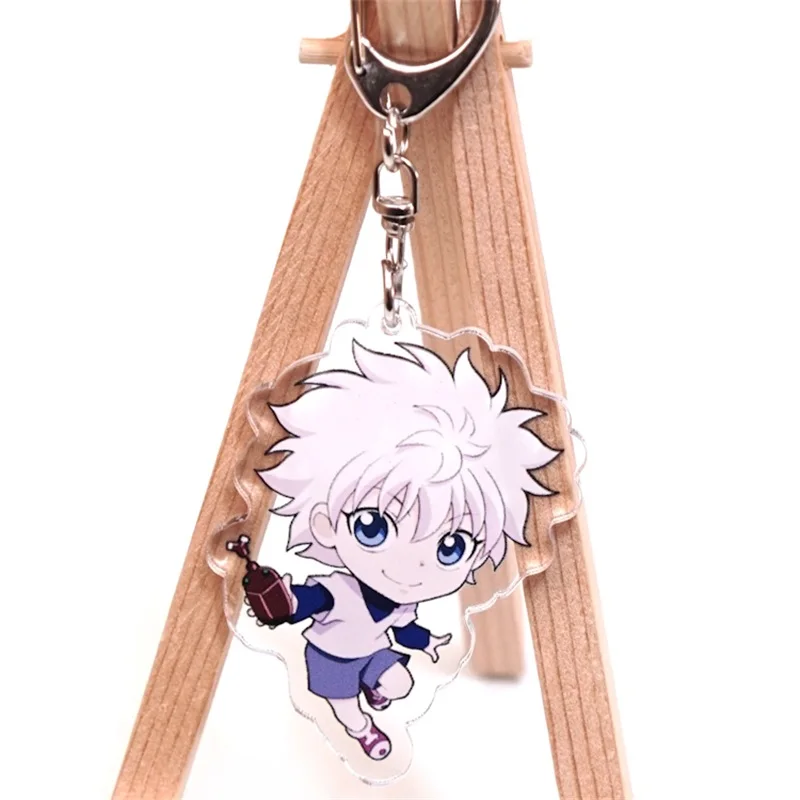 Брелок для ключей HUNTER x из аниме Killua Zoldyck Kurapika двусторонний брелок акриловый