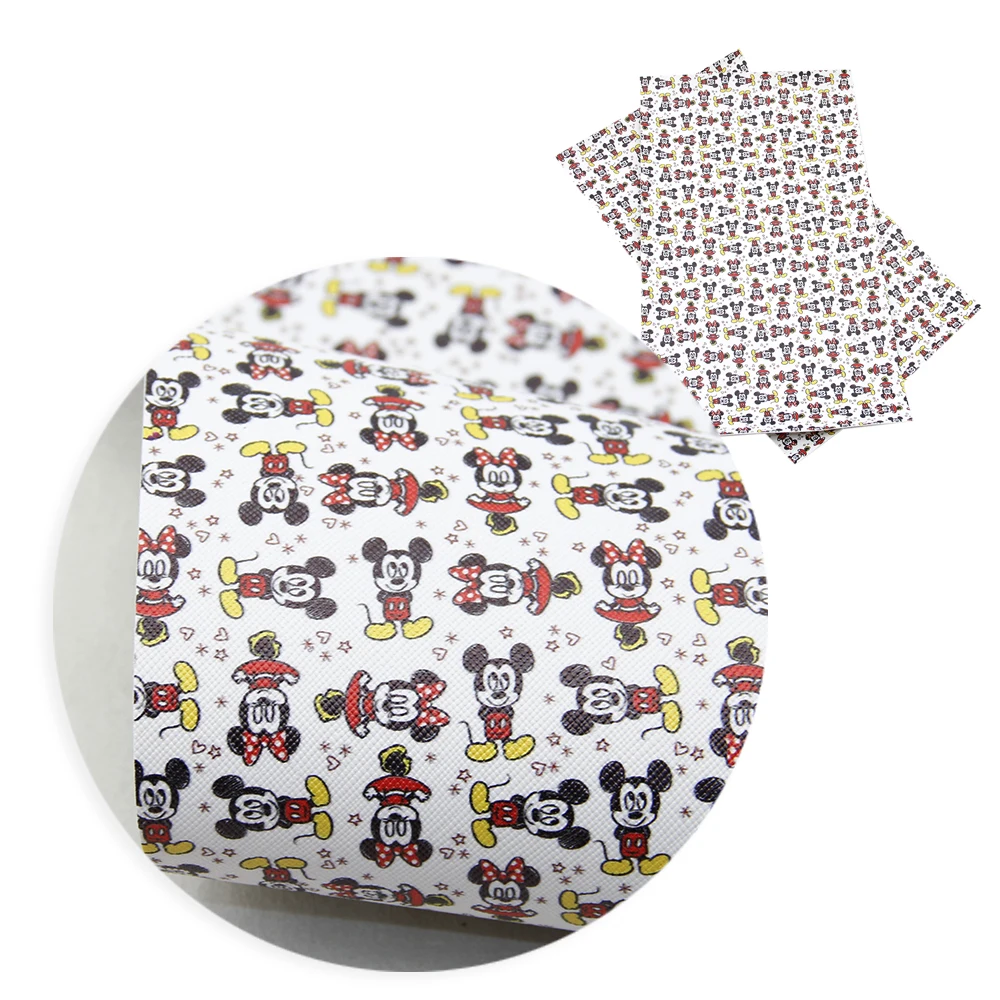 1082751001 New 20*34cm Animal Printed Faux Synthetic Leather Patchwork For Hair Bow Bag Wallet Phone Cover DIY,1Yc6661 - Цвет: 1082751001