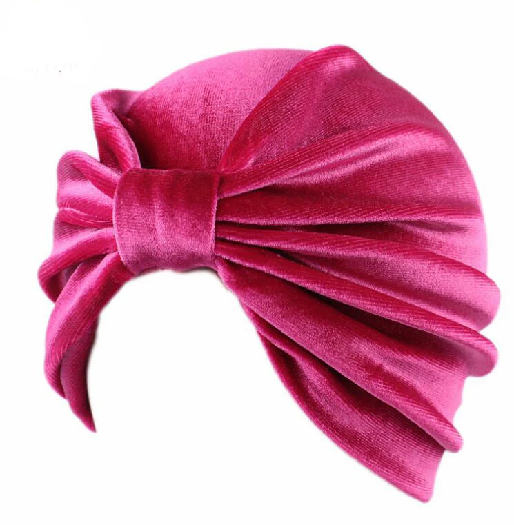 Новое поступление женские шапки бархатные тюрбаны Купольные головные уборы