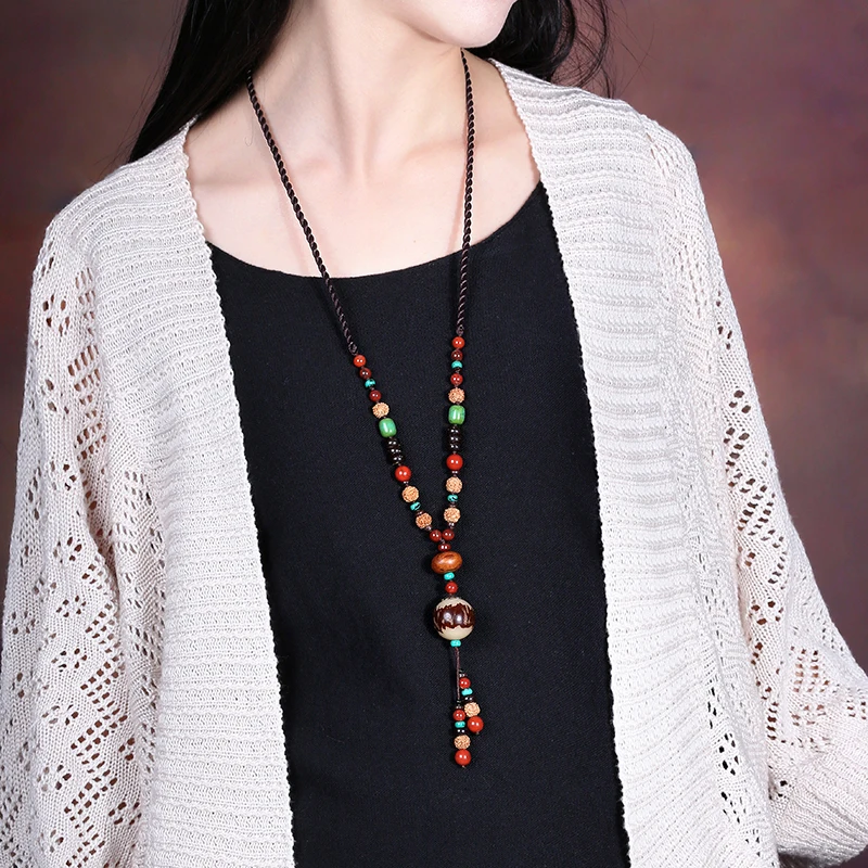 Ожерелье с подвеской аксессуары для одежды bodhi длинный секционный ретро свитер