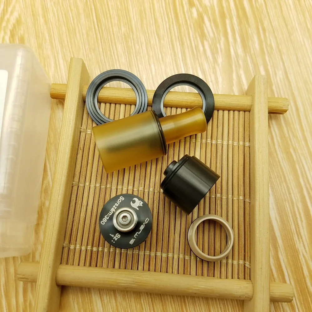 Dvarw MTL Style Mini 16 мм RTA Rebuildable Atomizer 316SS PEI Нижняя система воздушного потока Dual Post Build Deck