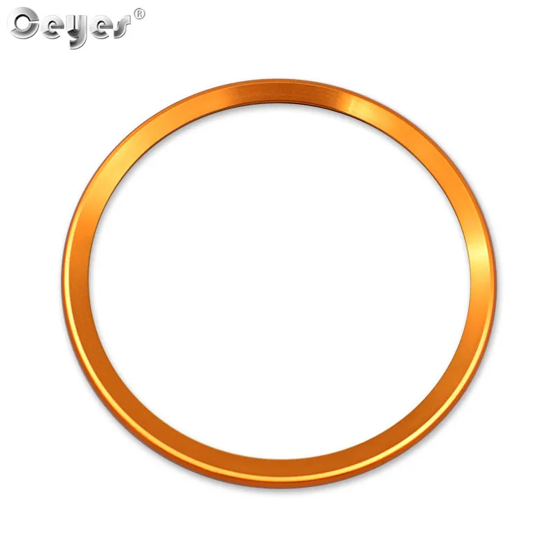 Style 1 Gold Ceyes автомобиль Стайлинг руль кольца центр украшения аксессуары чехлы Чехол для Audi A3 A4 A6 A6L Q3 Q5 B9 круг - Название цвета: Style 1 Gold