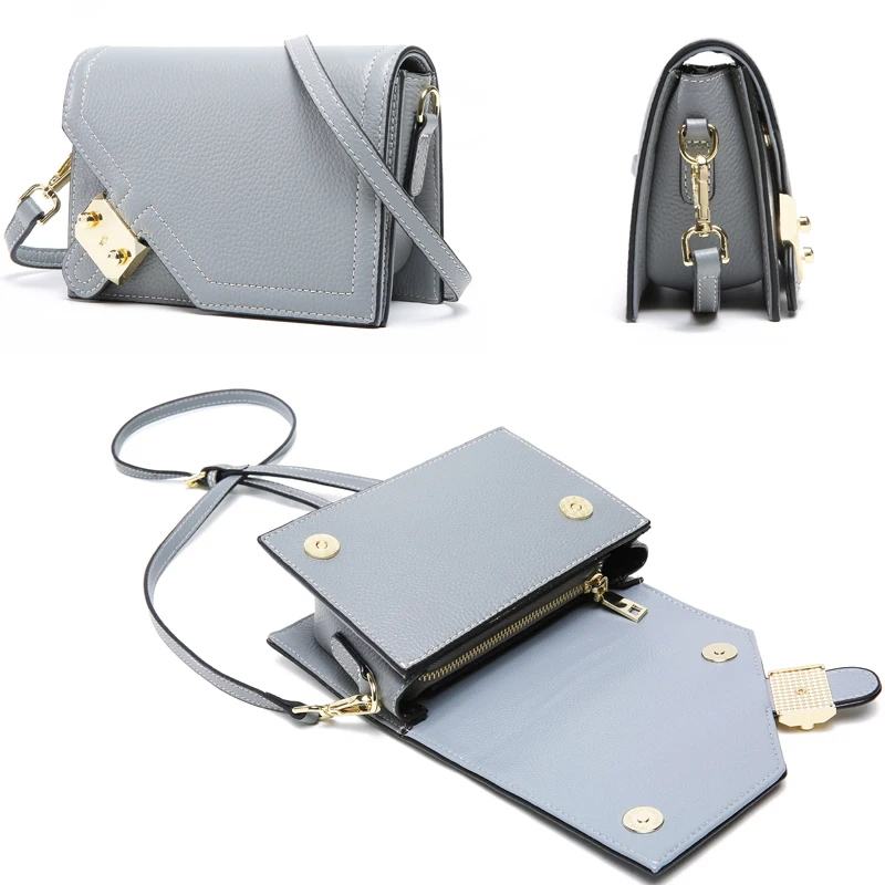 Натуральная кожа Женщины Crossbody сумка Известный бренд 2019 Кожаная на длинном ремне