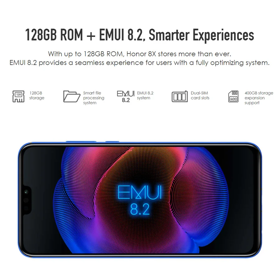 Новый мобильный телефон honor 8x 6 5 дюйма ГБ ОЗУ 64 Гб ПЗУ Android 8 1 Восьмиядерный