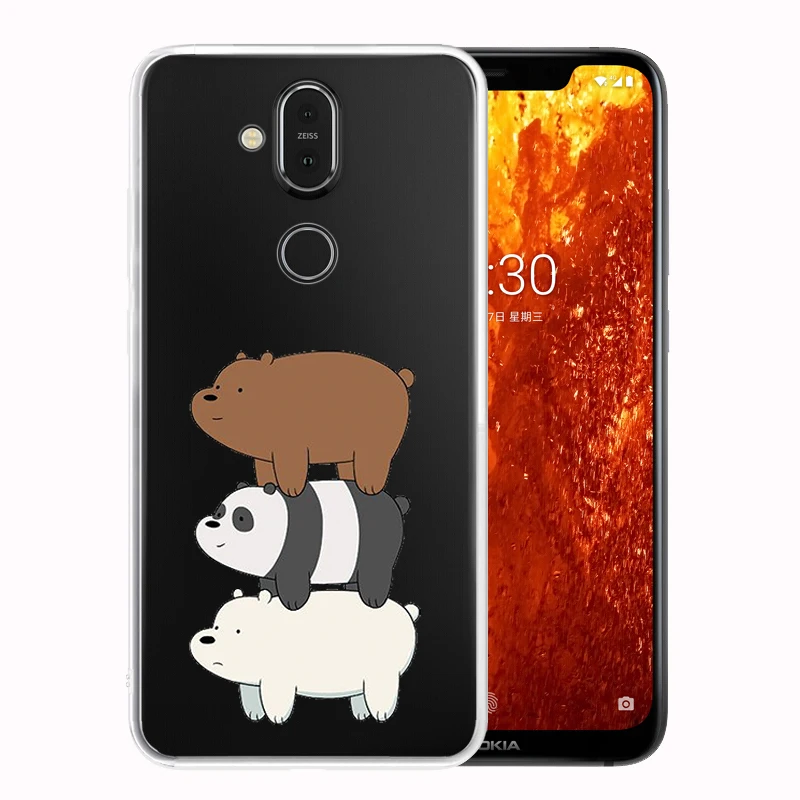 Мягкий силиконовый прозрачный ТПУ чехол для Nokia 7 2 6 X6 X7 8 1 Plus X5 9 PureView X71 прочный