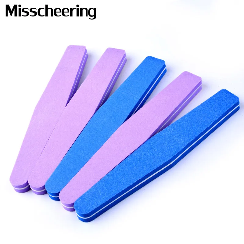 

5Pcs/Set Thick Sandpaper Nail File 100/180 Mix Color Sanding Buffer Block DIY Nail Tips Polishing Tools Manicure Beauty Kits