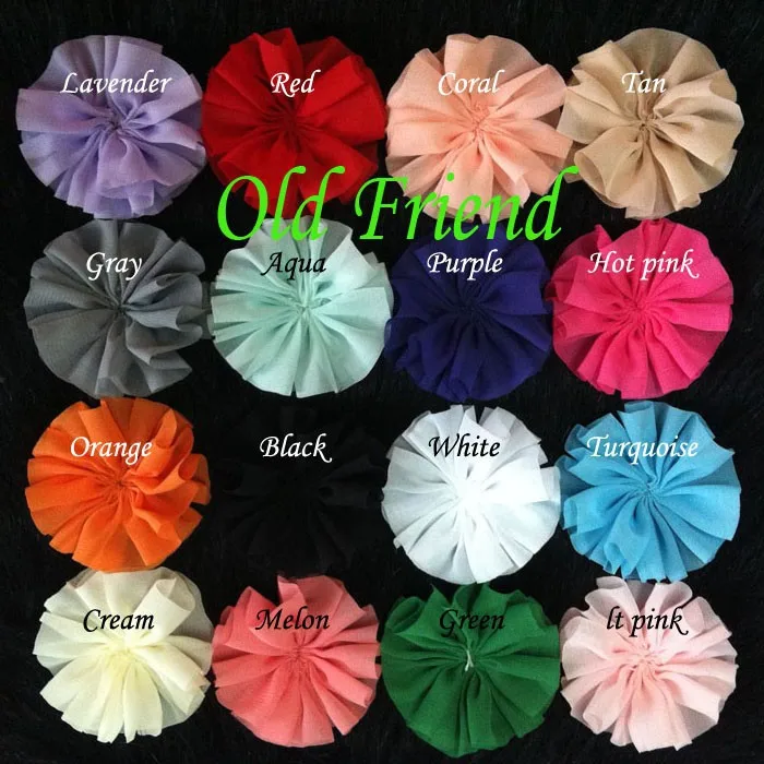 2 5 &quotБалерина шифоновая цветочная ткань цветок для повязок на голову одежда