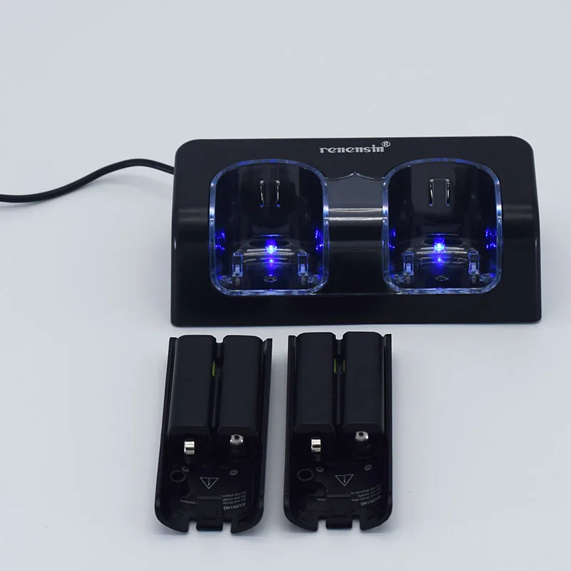 Черный аккумулятор+ Quad 2 зарядное устройство док-станция комплект для wii пульт дистанционного управления зарядка хорошая работа