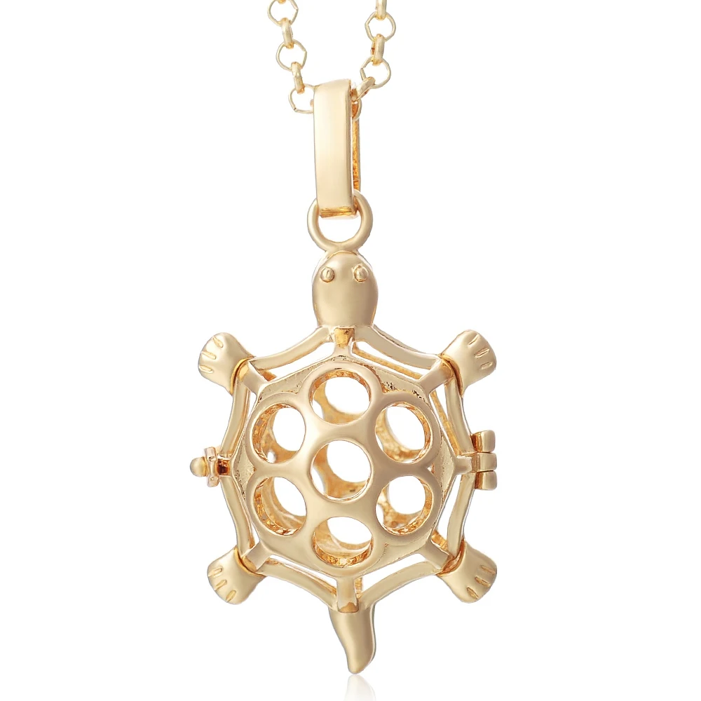 va-048-c Vocheng Bola Ball Angel Necklace 16MM Music Ball Vintage Pregnancy Necklace Aroma Essential Oil Diffuser Pregnant Women VA-048 - Окраска металла: va-048-c