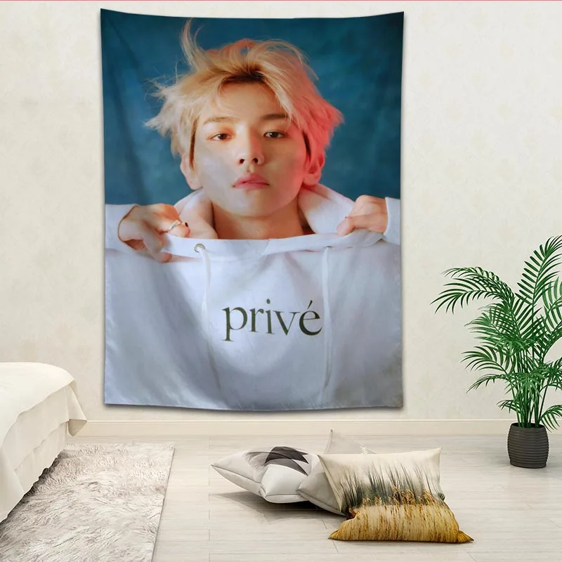 EXO BAEK HYUN гобелены для гостиной спальни настенный гобелен Ретро Декор дома Йога