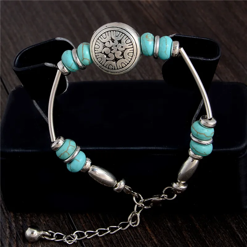 

Topkeeping Brand 2018 New Casual Fashion Jewelry Girls Geometry Beads Bracelets Female Handmade Retro Boho Ethnic Style Bracelet