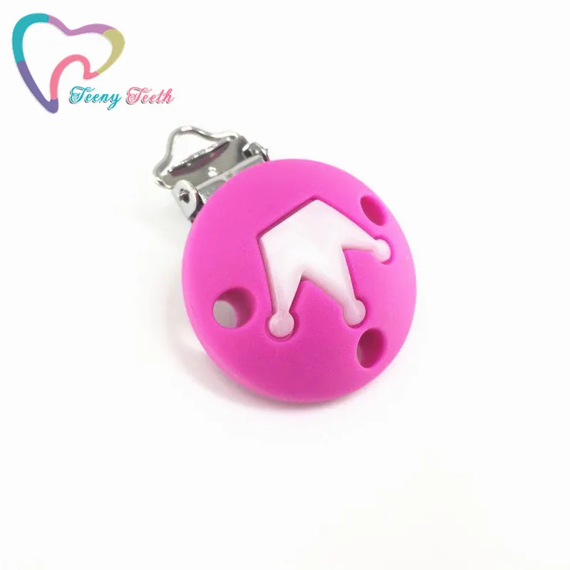Teeny Teeth 1 PC Pacifier Clip Round Crown Chain Silicone Selectable Teething Beads Suspender | Украшения и аксессуары