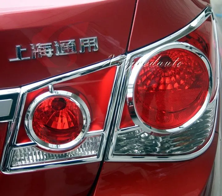 Абсолютно хромированный задний светильник Накладка для Chevrolet Cruze 2009 2010 2011 2012 2013