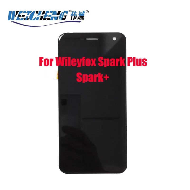 Для Wileyfox Spark Plus ЖК-дисплей + сенсорный экран дигитайзер для wileyfox spark бесплатная