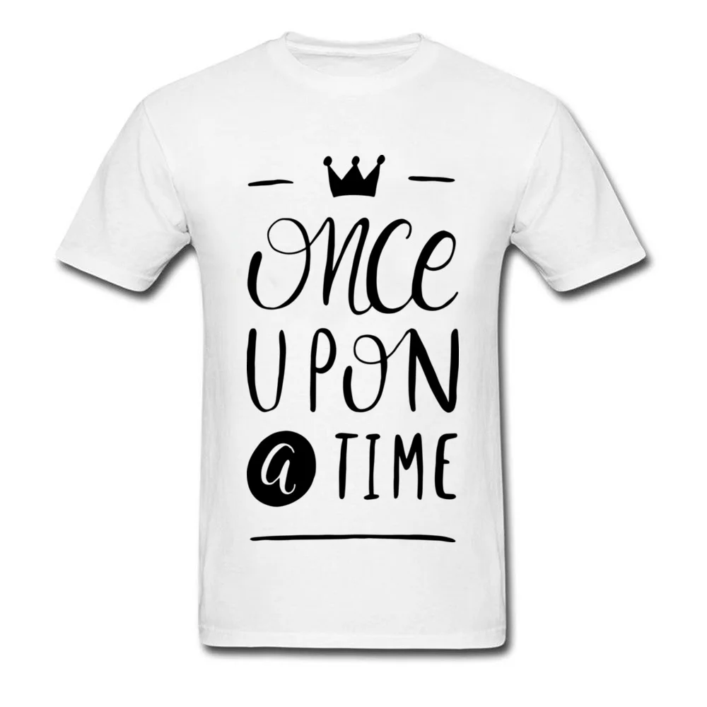 Мужская футболка Once Upon a Time Забавные топы с доминантом футболки из чистого хлопка