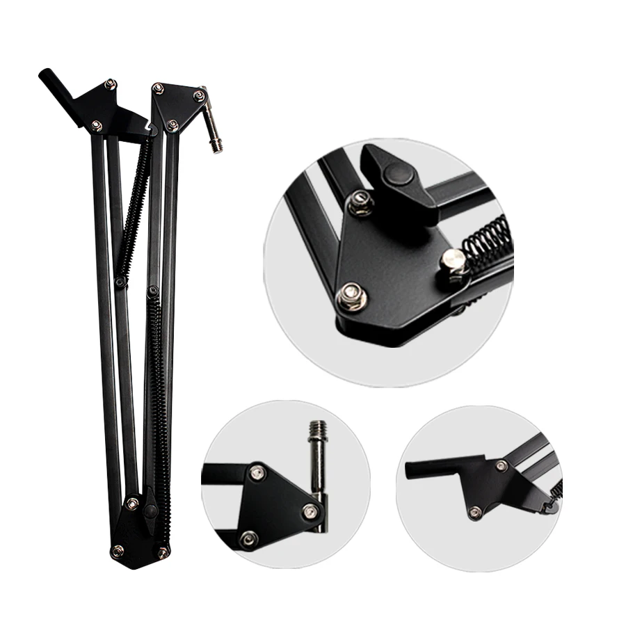 Телескопическая Подставка для микрофона с регулируемым настенным креплением