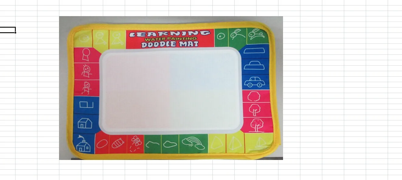 2017 горячие детские игрушки водная каракуля подушка коврик для рисования