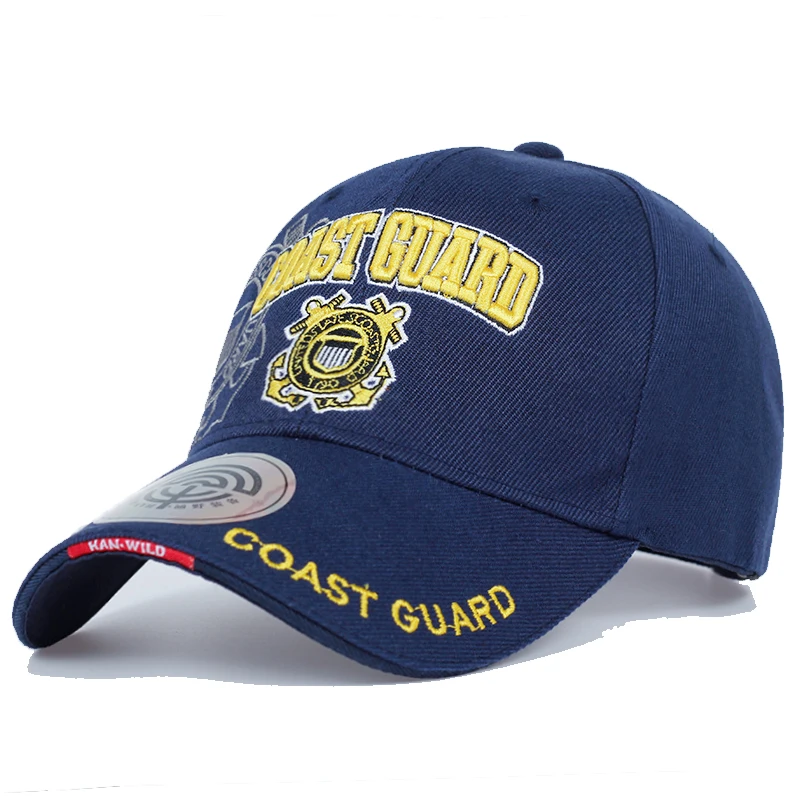 Повседневное США береговой охраны армии бейсбольная Кепка Bone ВМС Шляпа Snapback