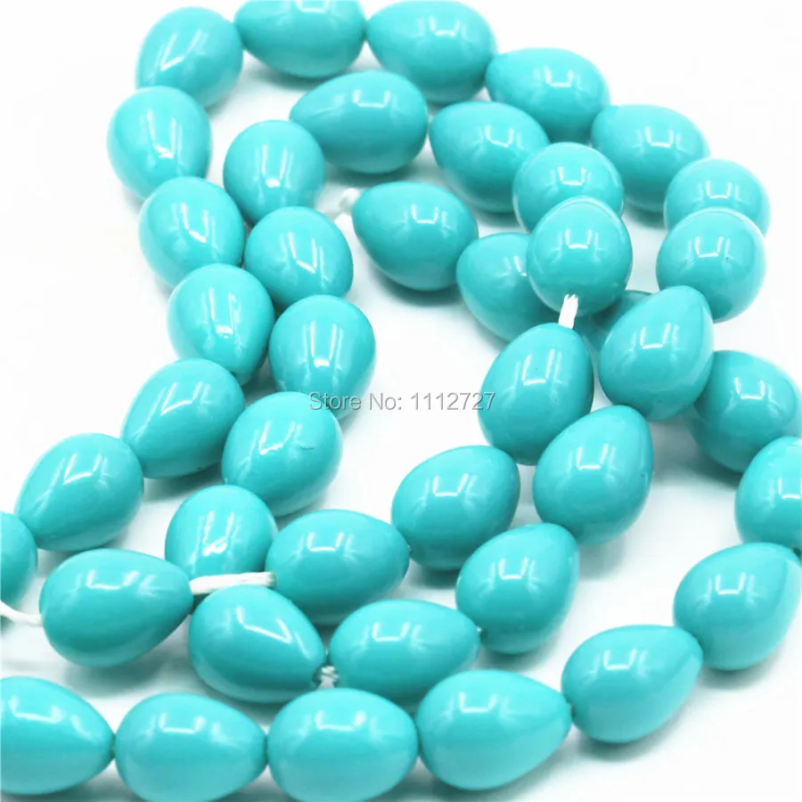 Hot Sale 7x9mm Sky Blue Glass Pearl Beads Ornaments Drops Loose Jewelry Making Design Women Gifts | Украшения и аксессуары