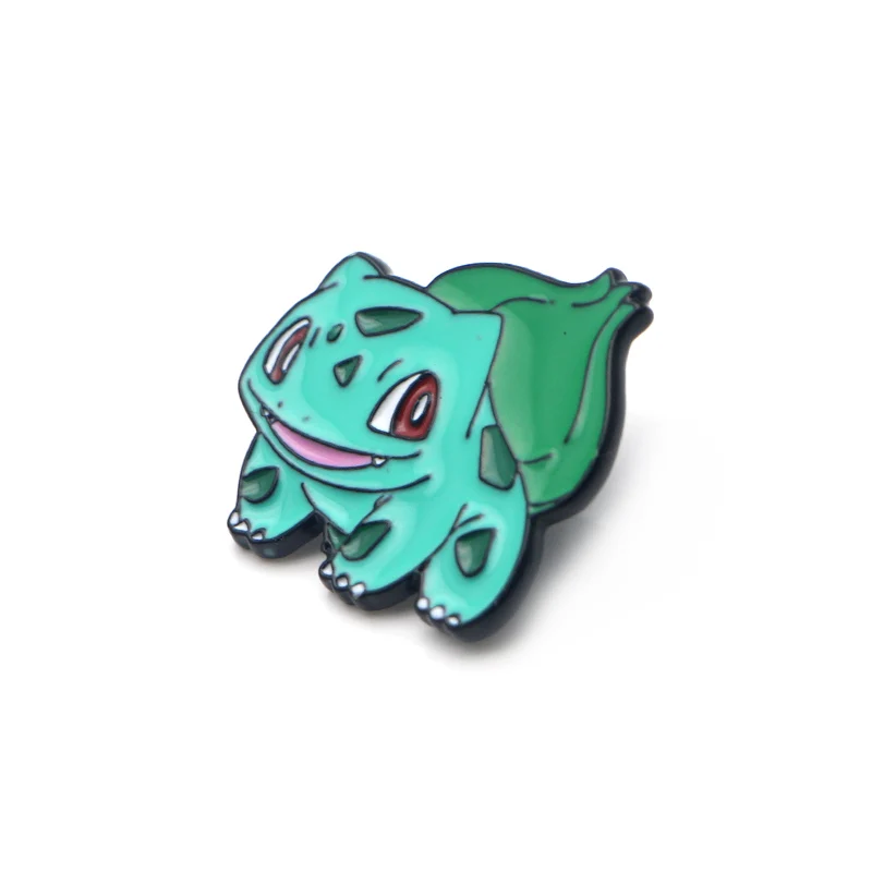 L3413 Bulbasaur металлическая Эмаль Булавка для рюкзака/сумки/джинсовой одежды значок нагрудная булавка брошь бижутерия 1 шт