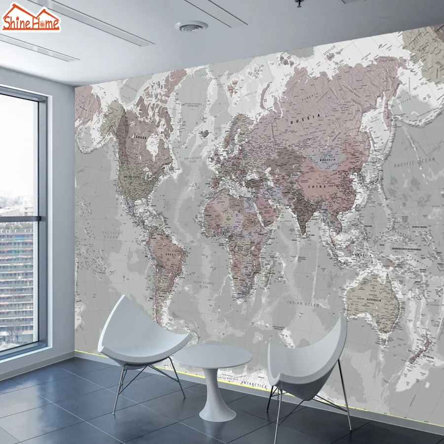 ShineHome Карта древнего мира пользовательские 3д фото обои для стен в рулонах 3 d