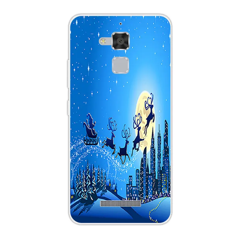 Чехол для телефона с рождественским рисунком из ТПУ Asus Zenfone 3 Max ZC520TL X008D Zenfone3 Pegasus