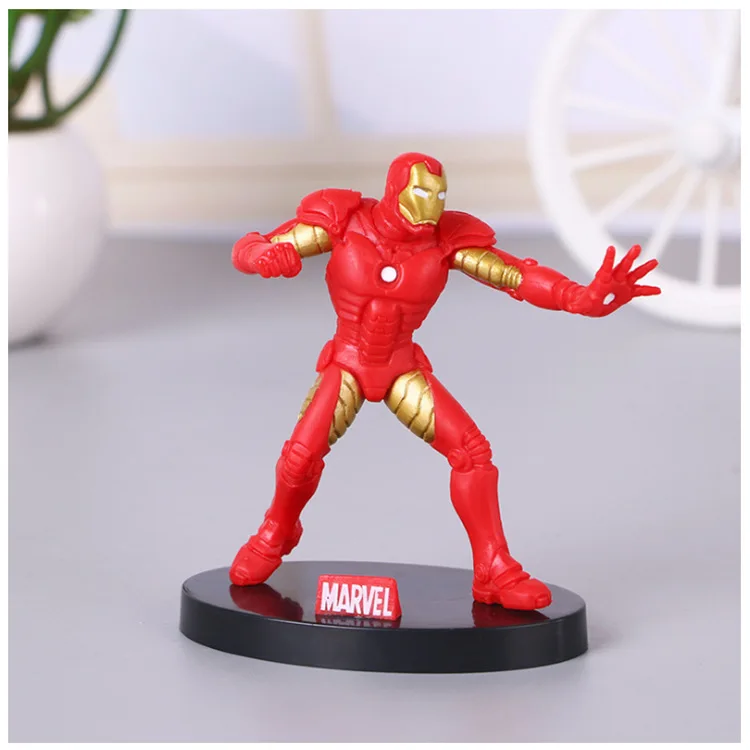4 шт./компл. Marvel Moive фигурки Аниме игрушечные Железный человек Халк Капитан