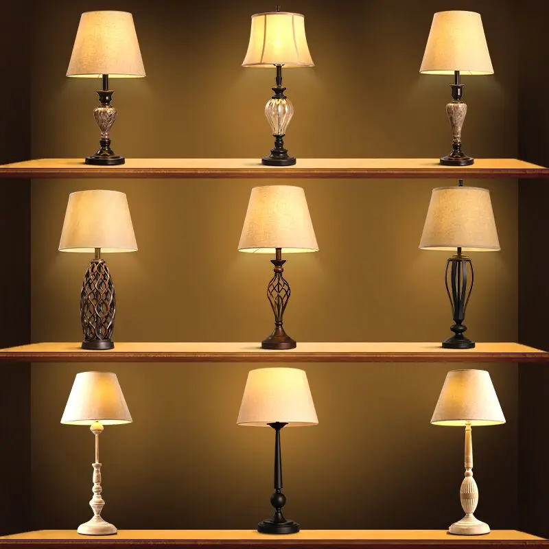 Американский стиль назад в древнюю страну настольные лампы для гостиной Led
