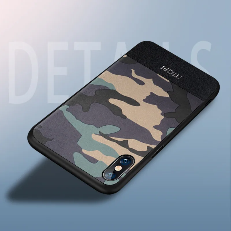 Чехол для iPhone xs max, задняя крышка с камуфляжным рисунком, противоударный защитный чехол s capas MOFi, чехол xr xs x - Цвет: green