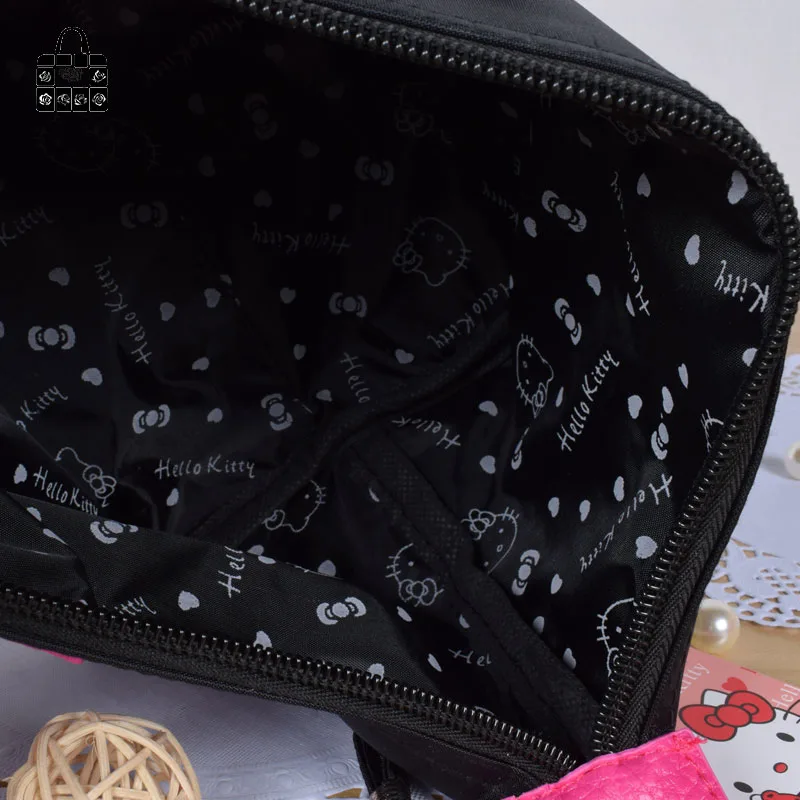 1 шт., Женская портативная Милая многофункциональная косметичка hello kitty на молнии, косметичка для макияжа, чехол для туалетных принадлежностей, косметический чехол s