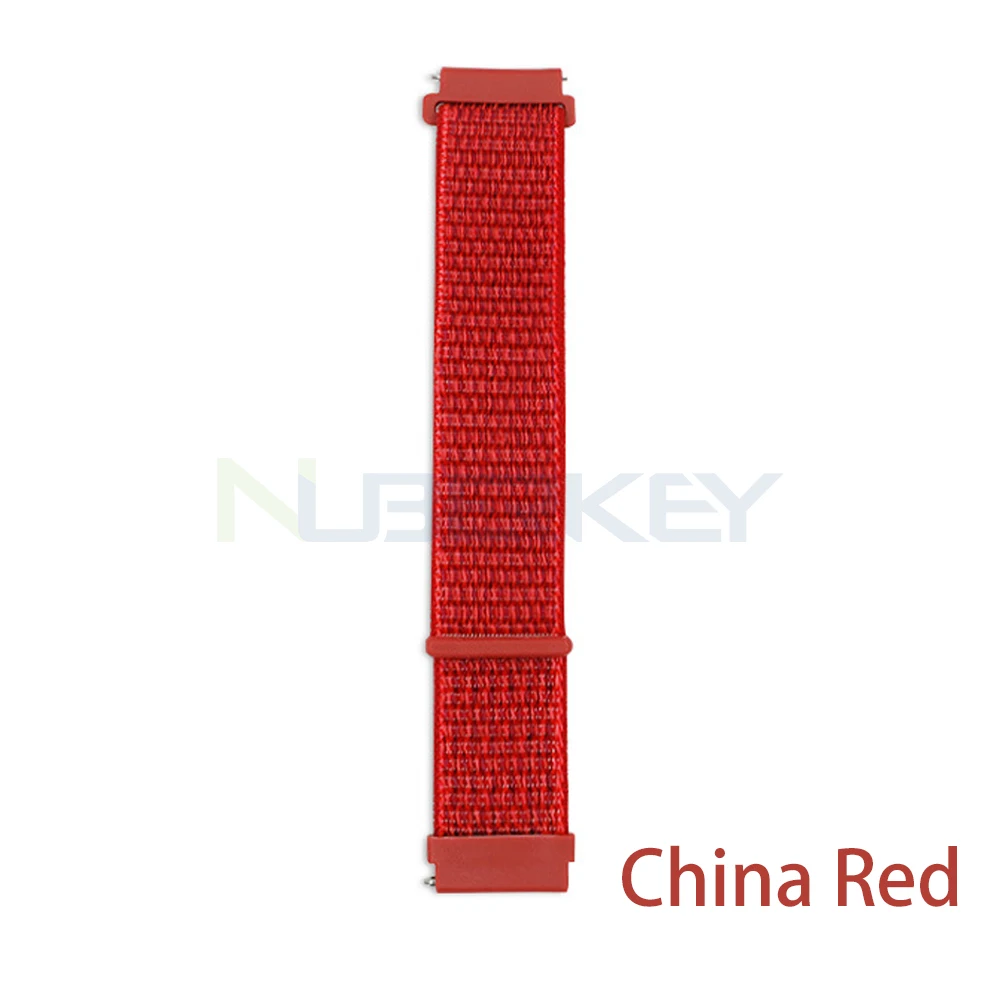 China Red Спортивный сменный тканый нейлоновый ремешок для Fitbit Versa, дышащий регулируемый ремешок с застежкой, ремешок для часов Fitbit Versa, Смарт-часы - Цвет: China Red